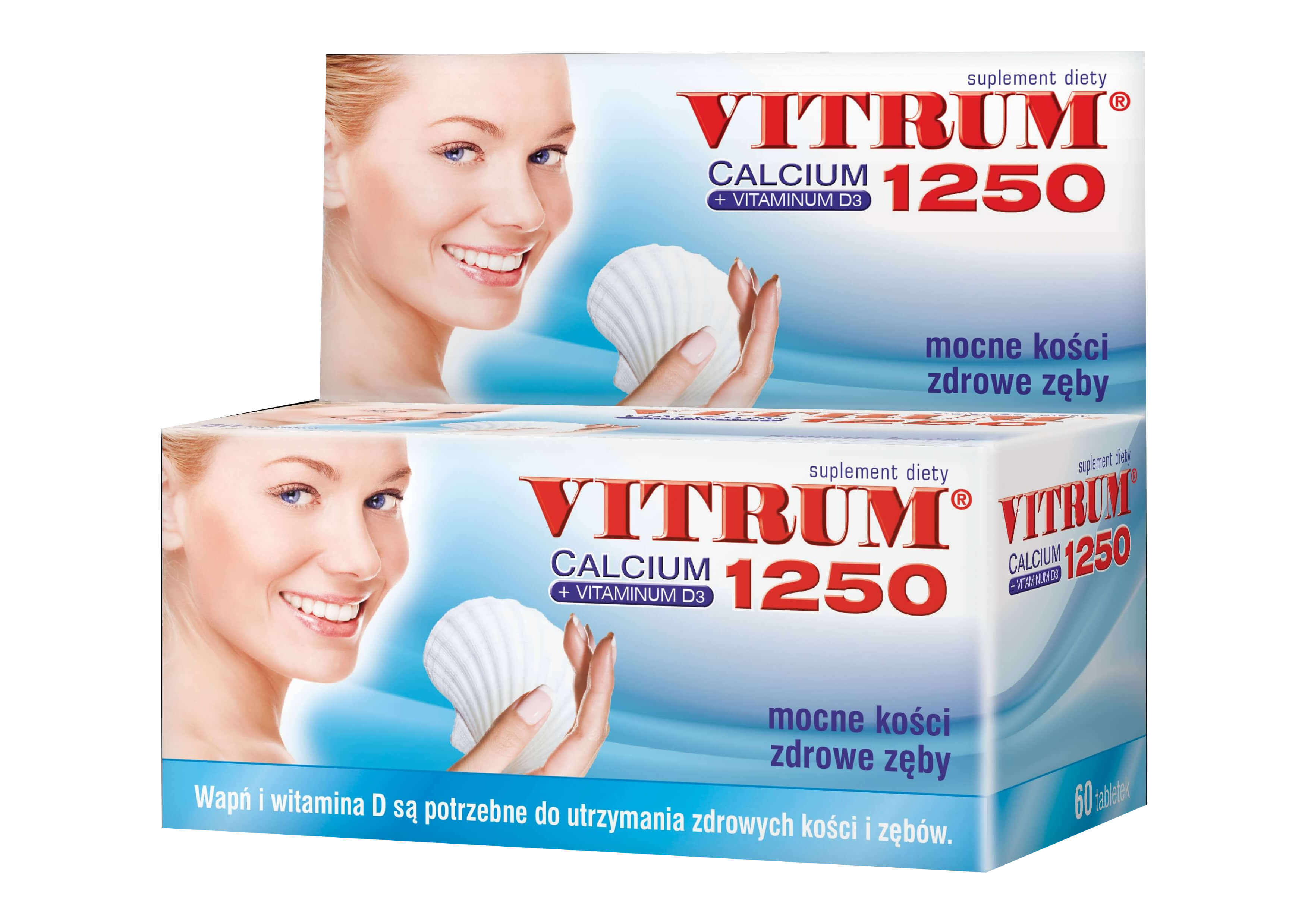 Vitrum Calcium 1250 + Vit.D3 60 tabletek