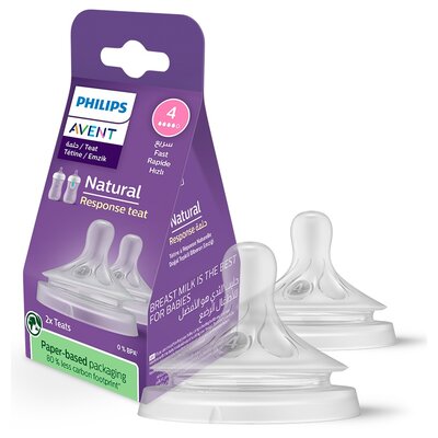 Smoczek PHILIPS Avent Natural SCY964/02 Przezroczysty 3 m+ (2 sztuki)