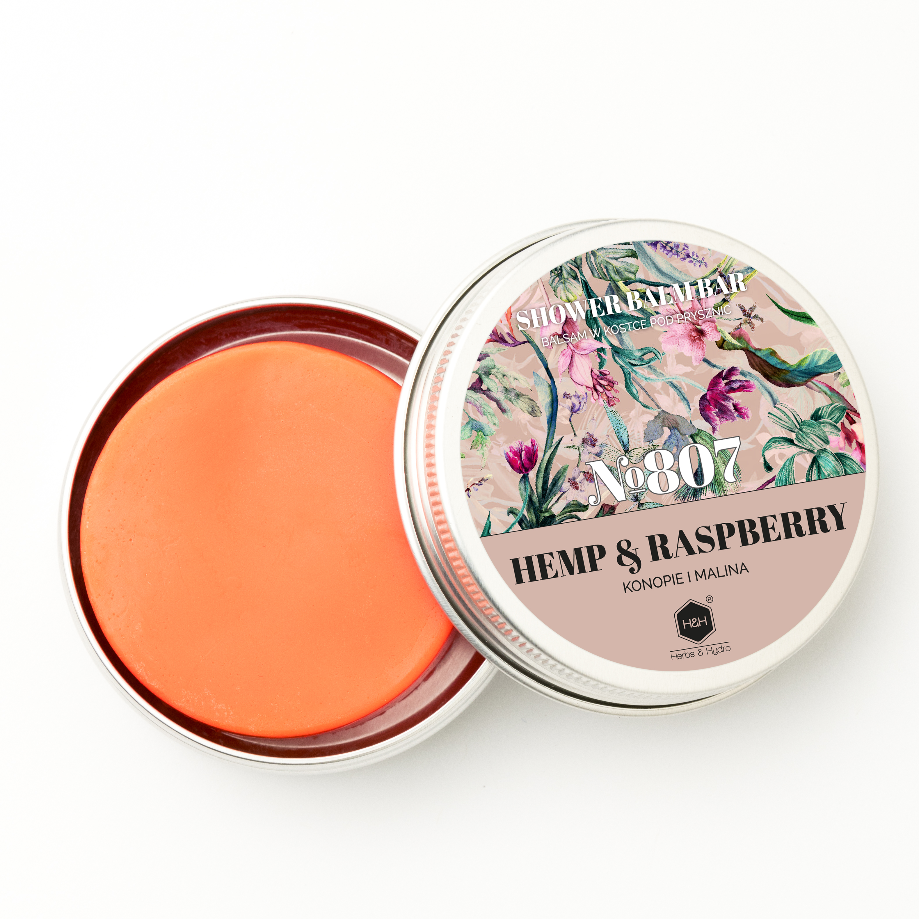 Herbs&Hydro Hemp & Raspberry wielofunkcyjny balsam ciało/włosy, 50 g