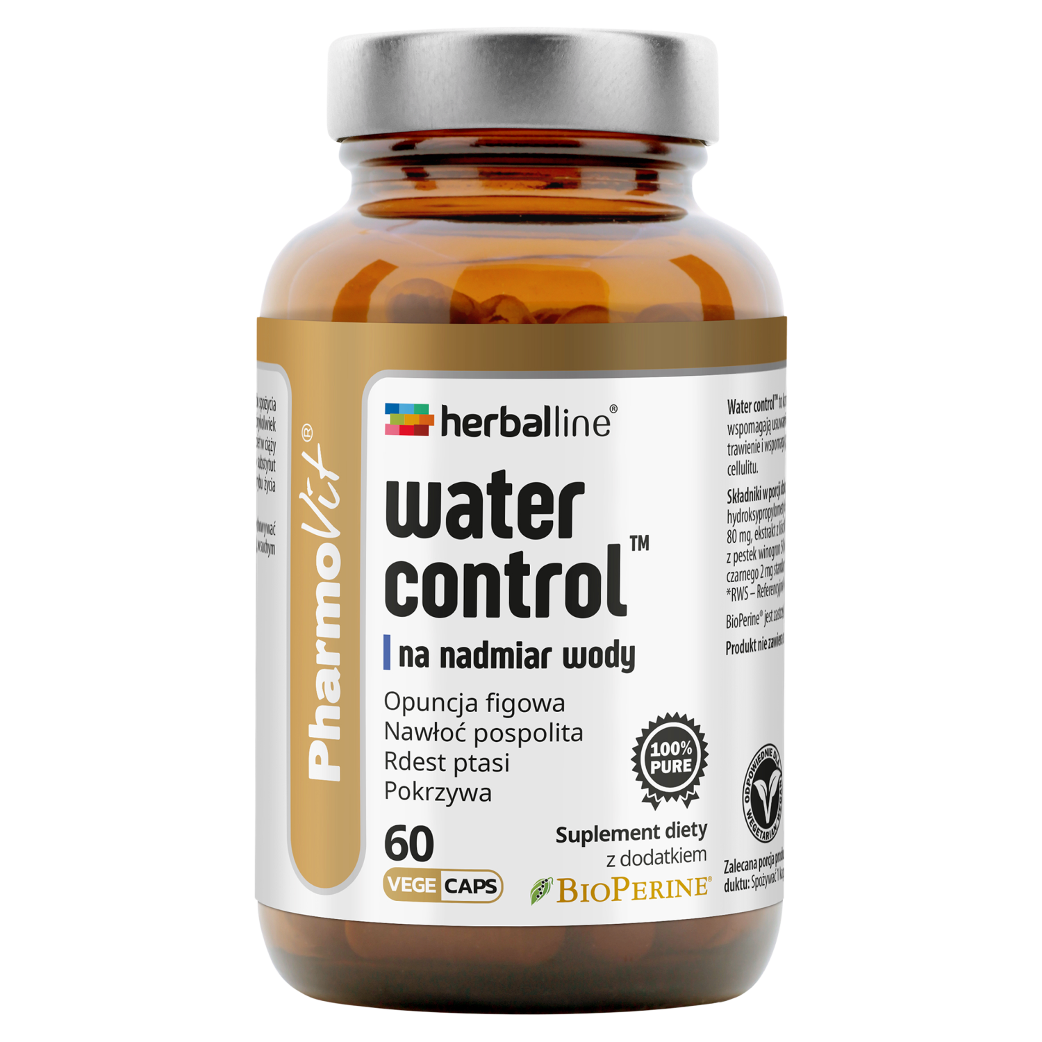 Pharmovit Water Control Nadmiar Wody suplement diety, 60 kaps./1 opak.