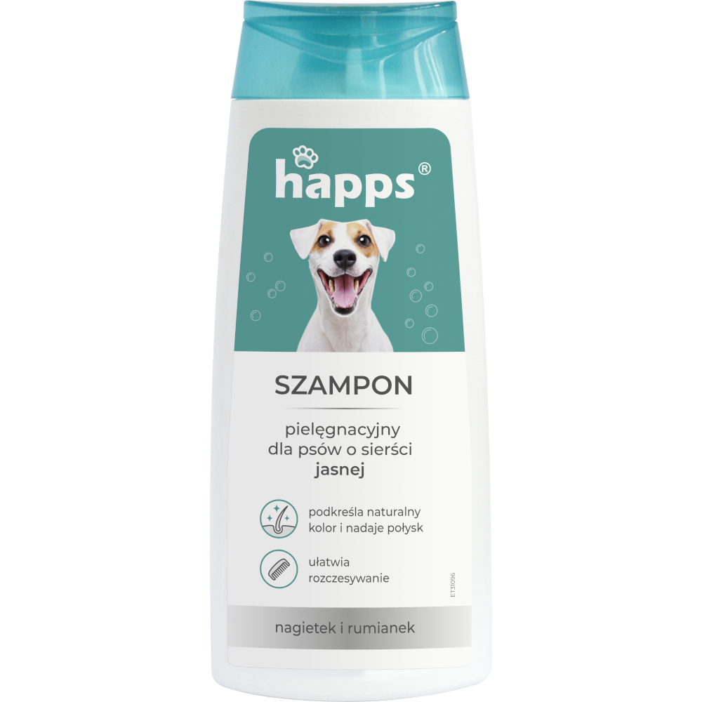 Happs Szampon pielęgnacyjny dla psów o sierści jasnej 200 ml