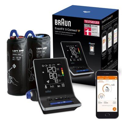 Ciśnieniomierz BRAUN ExactFit 5 Connect BUA6350 Czarny
