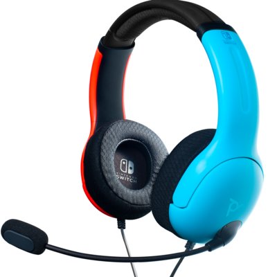 Słuchawki PDP LVL40 Nauszne Niebiesko-czerwony