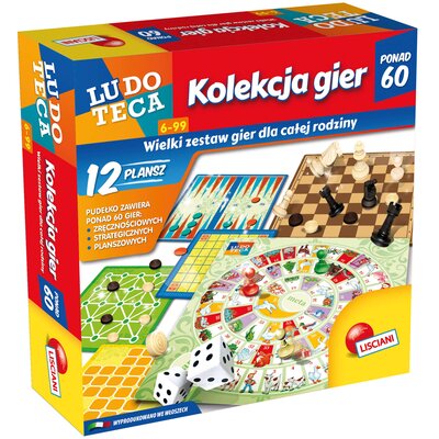 Gra planszowa LISCIANI Ludoteca Zestaw 60 Gier 304-PL57023