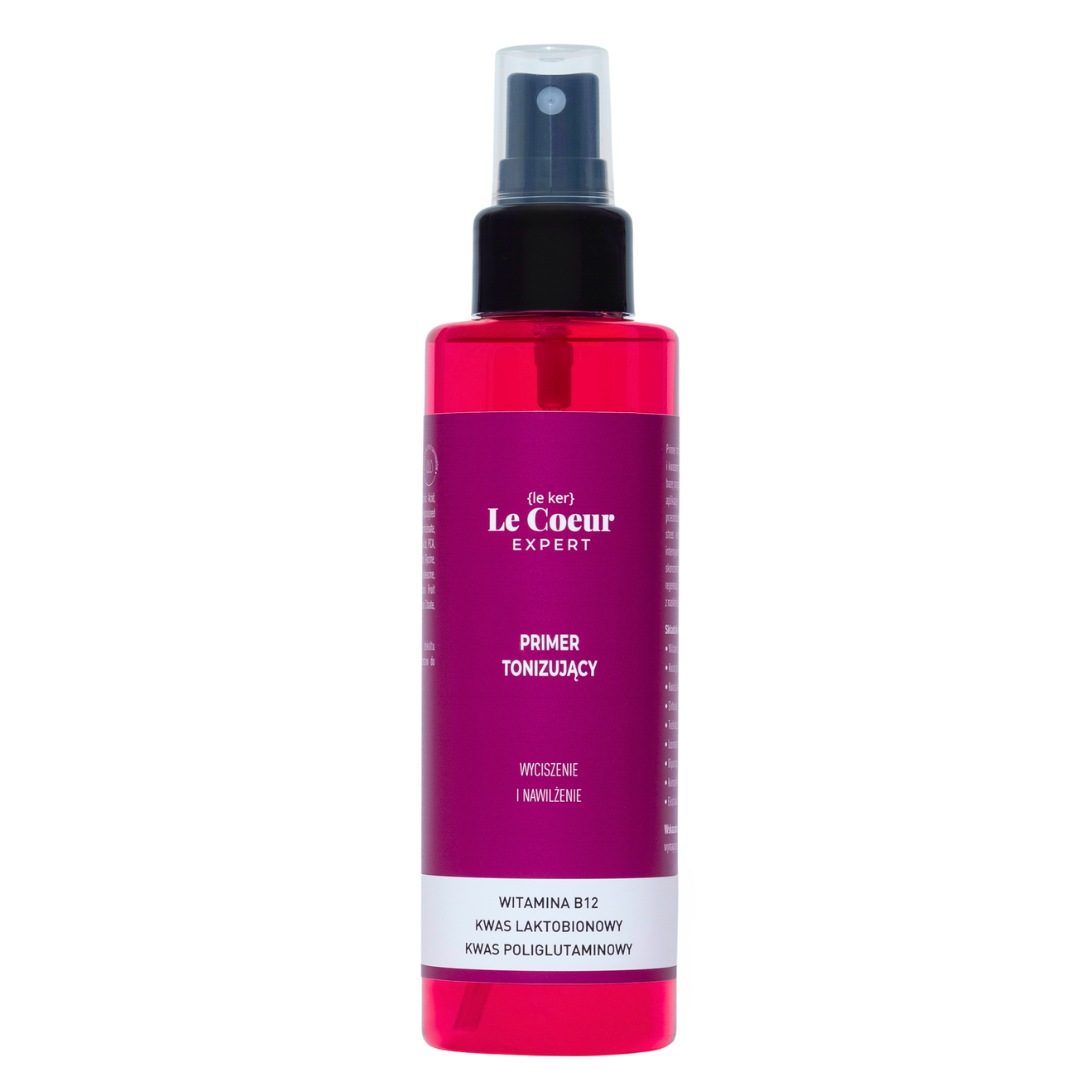Le Coeur Expert primer tonizujący do twarzy z wit. B12, kwasem poliglutaimnowym i kwasem laktobionowym wyciszenie i nawilżenie 150 ml