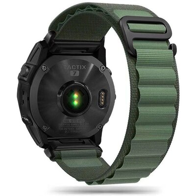 Pasek TECH-PROTECT Nylon Pro do Garmin Fenix 3/5X/3HR/5X Plus/6X /6X Pro/7X (51 mm) Zielony