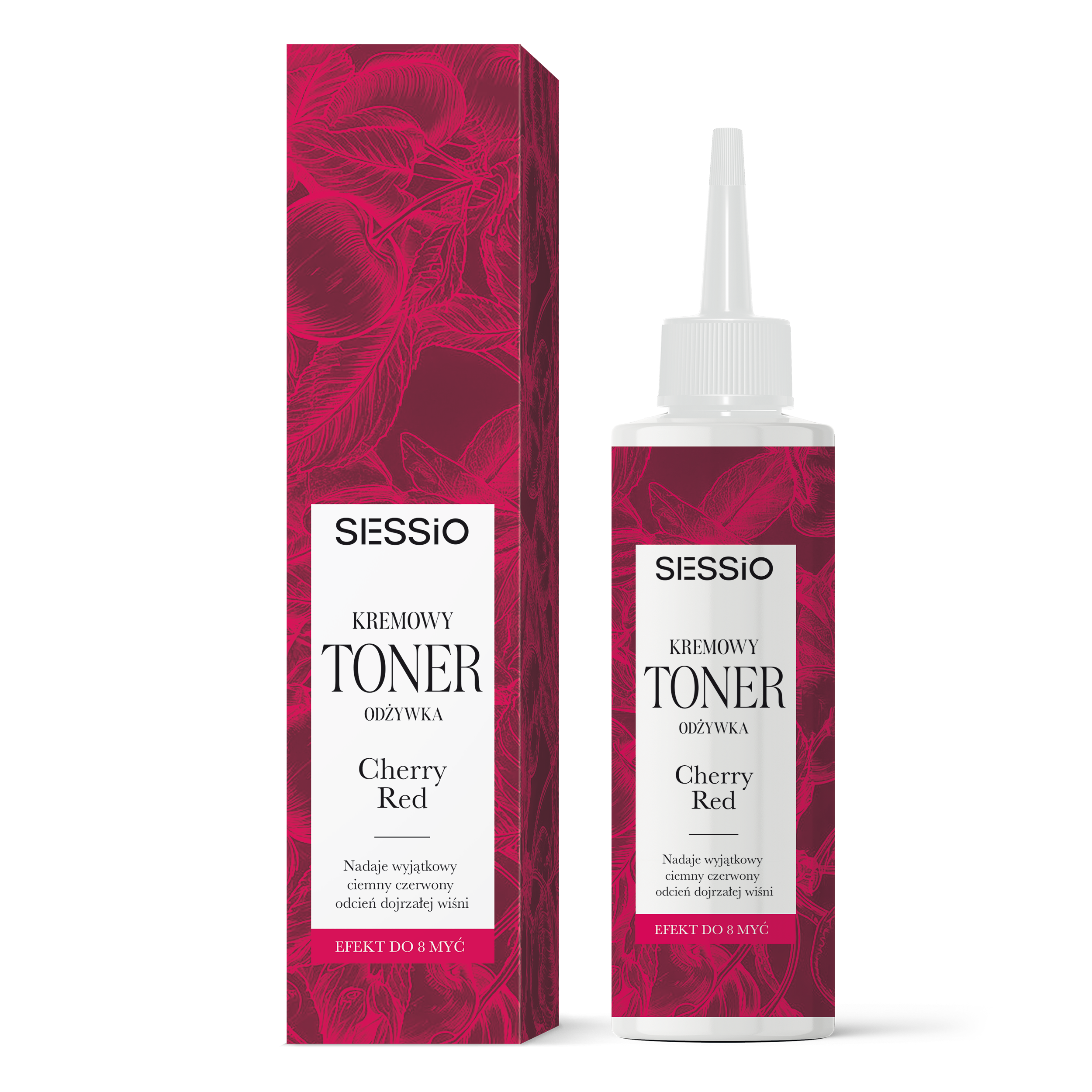 Sessio kremowy toner-odżywka do włosów cherry red, 100 ml