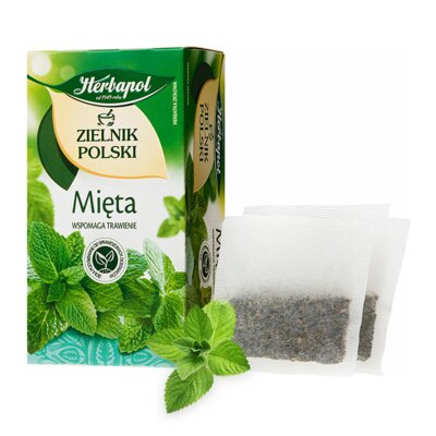 Herbata HERBAPOL Zielnik Polski Mięta (20 sztuk)