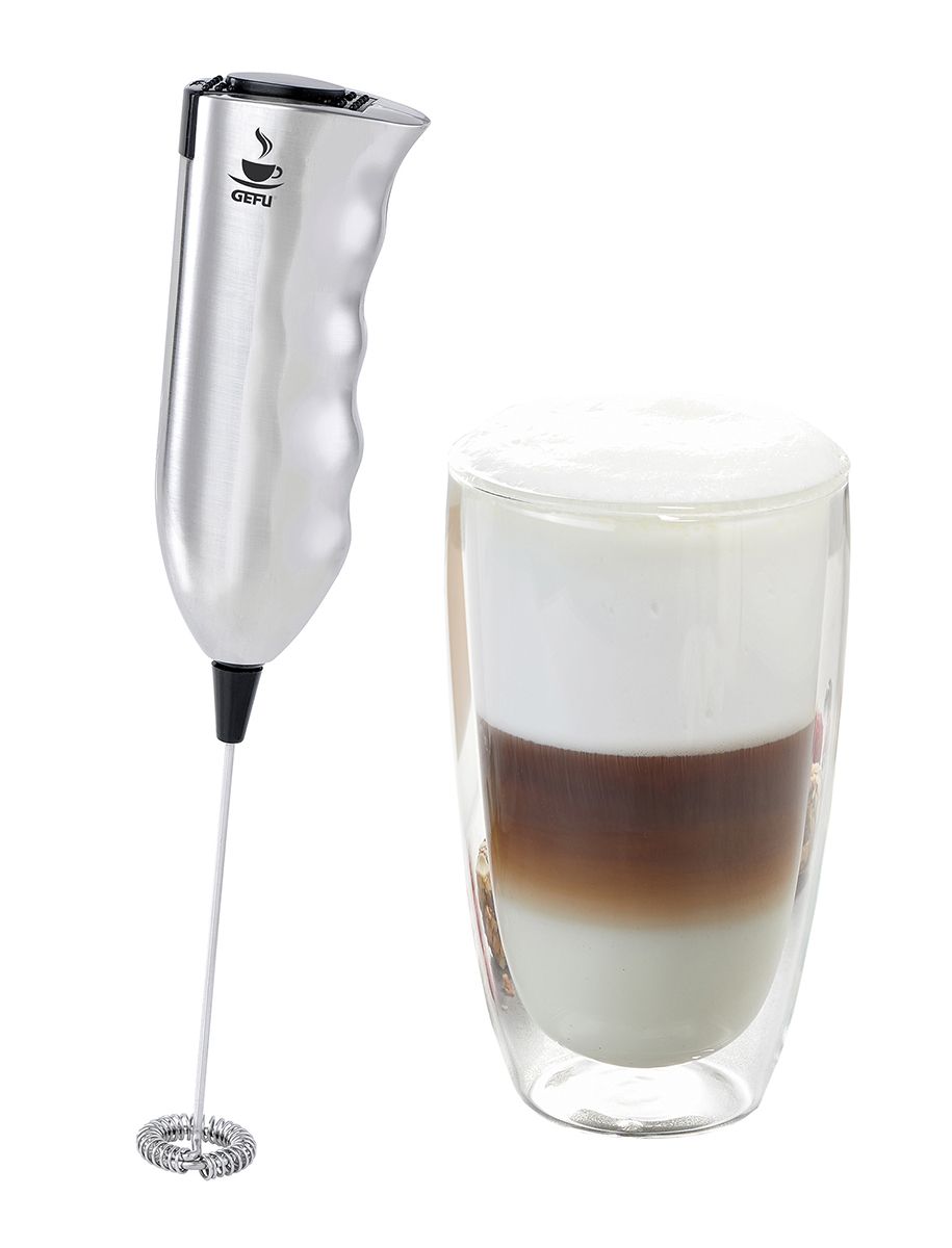 GEFU - Spieniacz do mleka Marcello ze szklanką do latte GRATIS