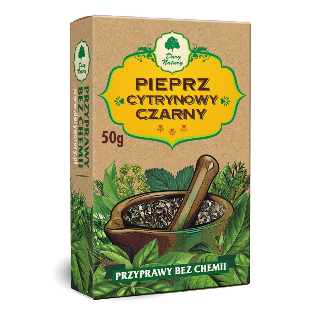 Pieprz cytrynowy czarny 50 g (Dary Natury )