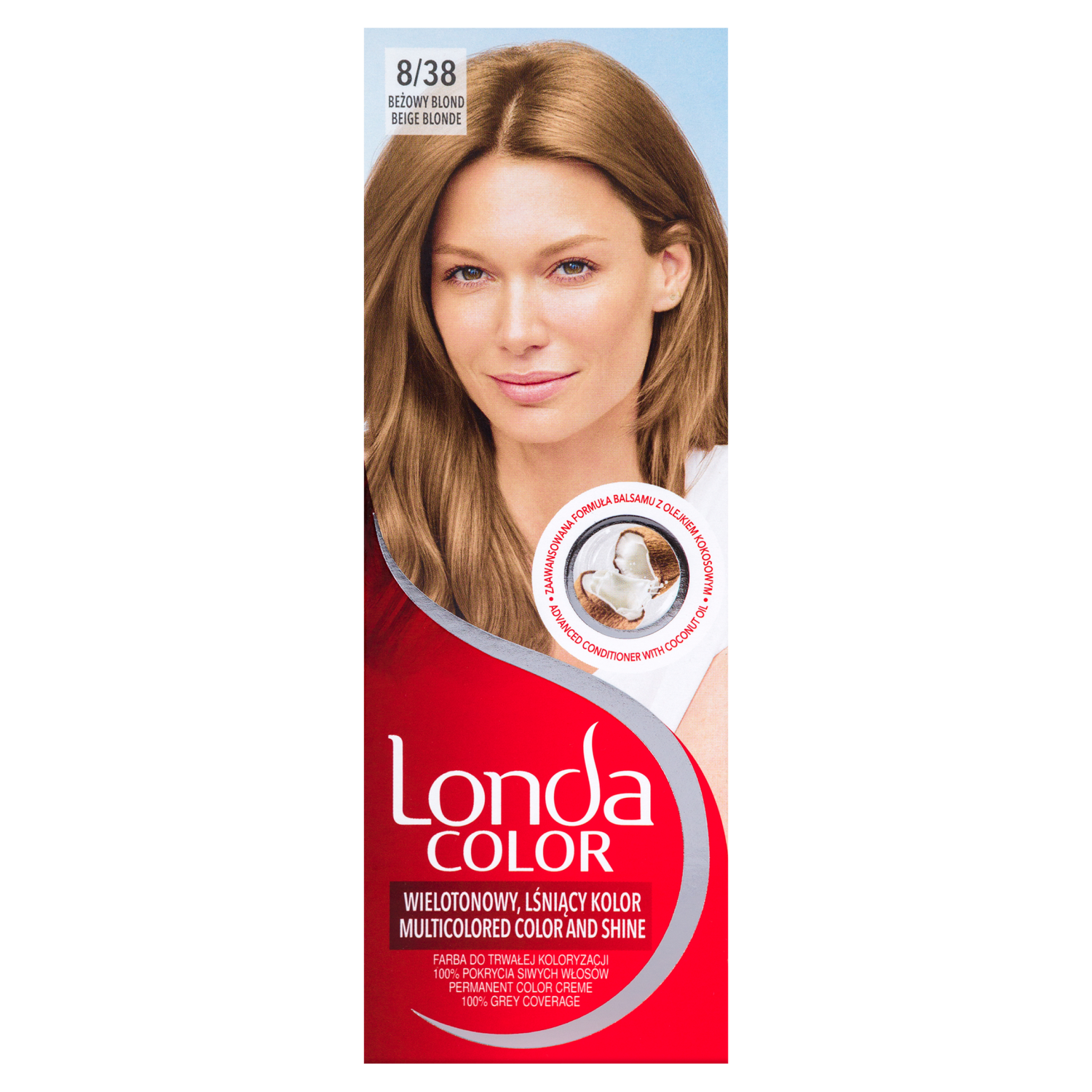 Londa Color kremowa farba do włosów 8/38 beżowy blond, 1 opak.