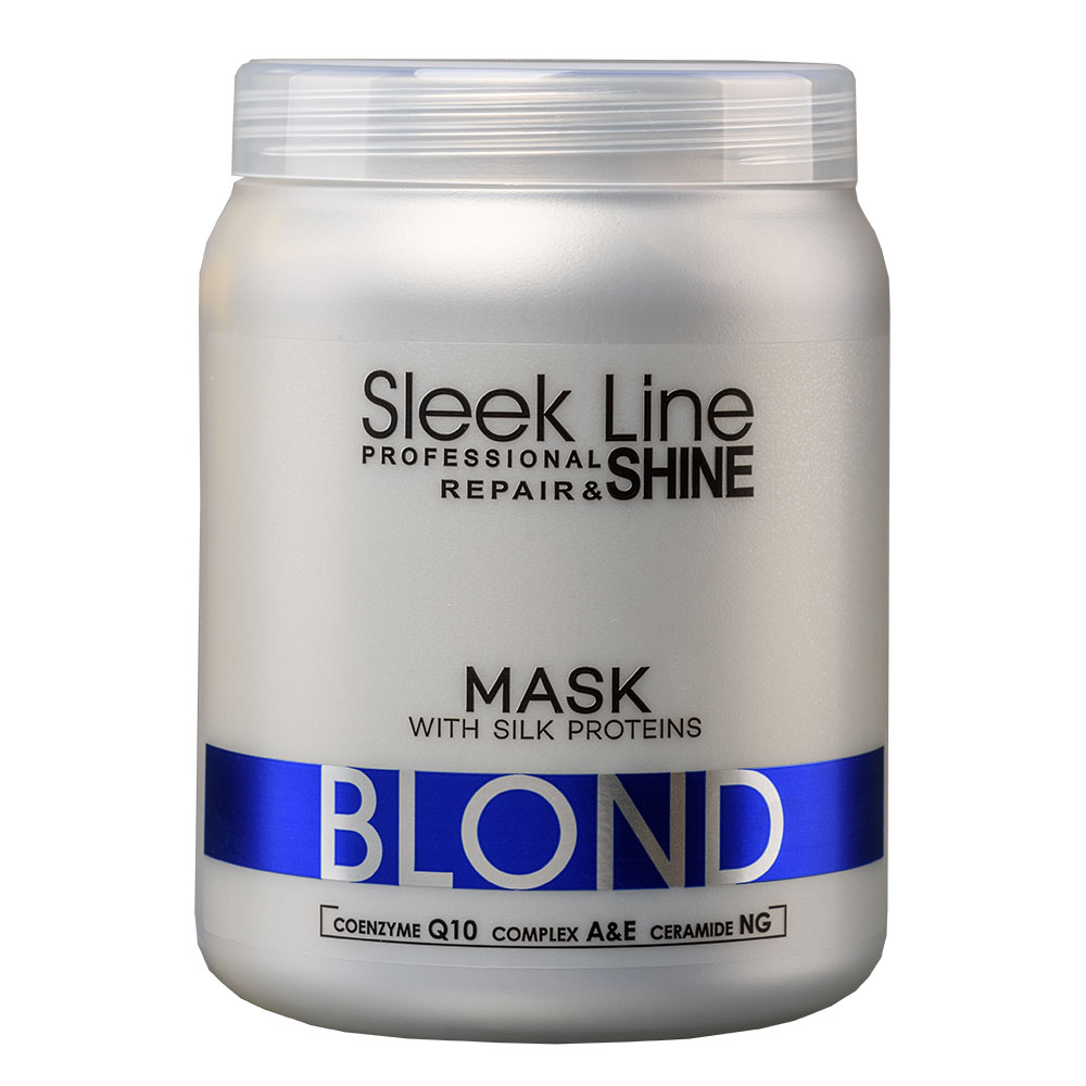 Stapiz Sleek Line Blond  maska z jedwabiem do włosów blond zapewniająca platynowy odcień, 1000 ml