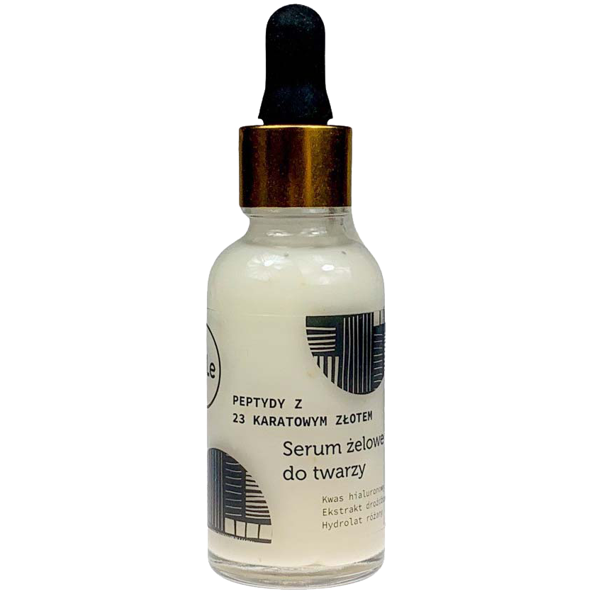 La-Le żelowe serum do twarzy ze złotem i peptydami, 30 ml