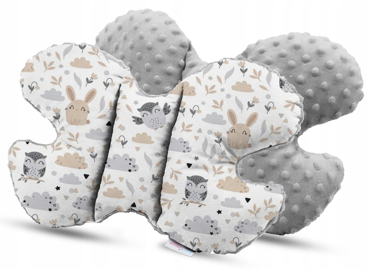 PODUSZKA PODRÓŻNA ANTYWSTRZĄSOWA MOTYLEK MINKY