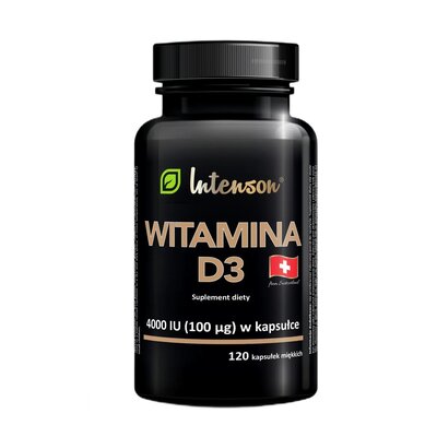Witamina D3 INTENSON 4000 IU (120 kapsułek)