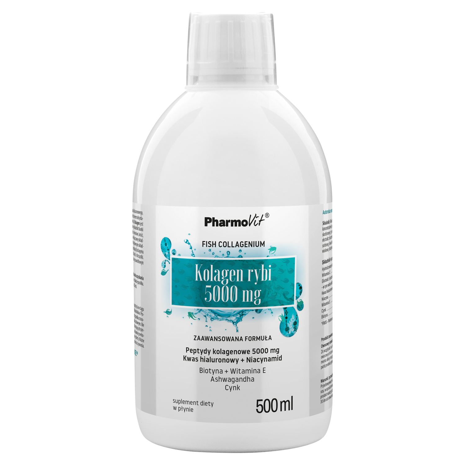 Pharmovit Kolagen Rybi 5000 MG suplement diety w płynie, 500 ml