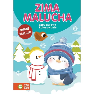 Kolorowanka Zima malucha Bałwankowe kolorowanie