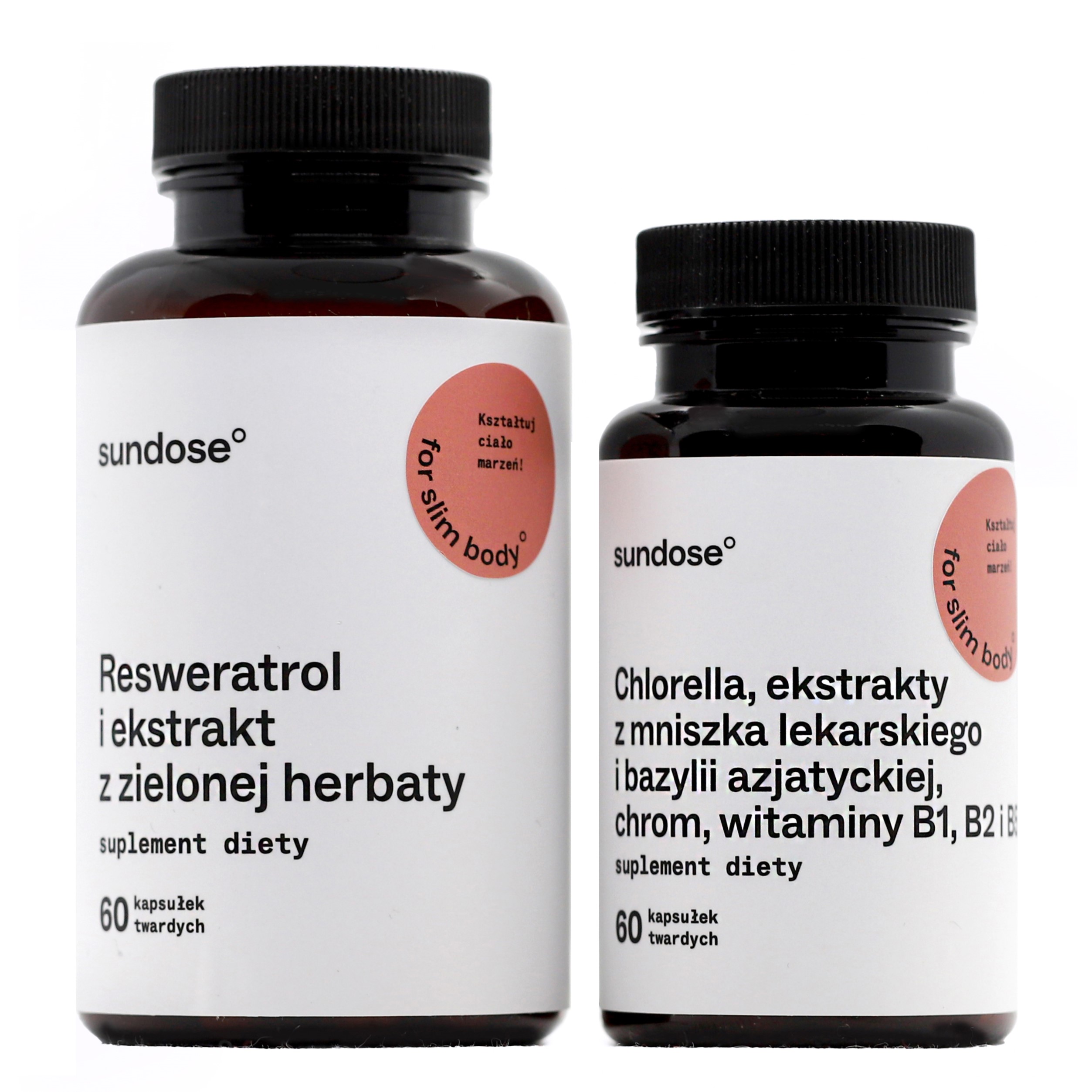 Sundose For Slim Body suplement diety dla ciała, zapas na 30 dni, 120 kaps./2 opak.