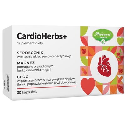 Suplement na serce HERBAPOL Cardioherb S+ (30 kapsułek)
