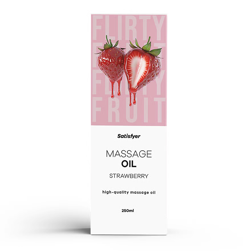 Satisfyer Strawberry zmysłowy olejek do masażu, 250 ml