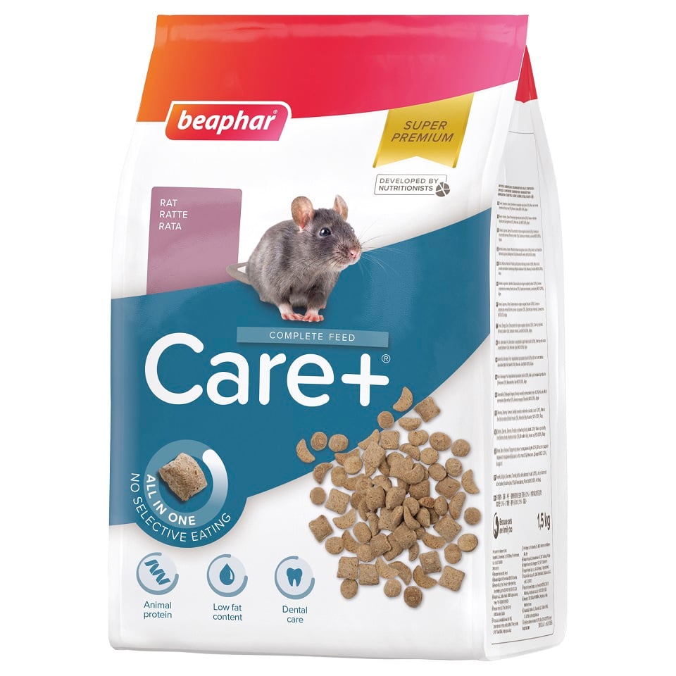 BEAPHAR Care+ Rat Pokarm Dla Szczura 1,5 kg