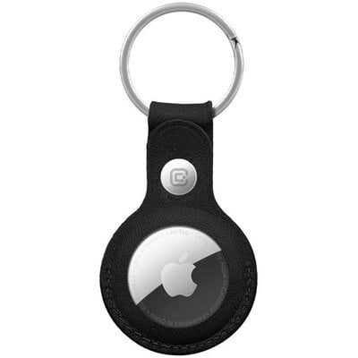 Brelok CRONG Leather Case Key Ring do Apple AirTag Czarny