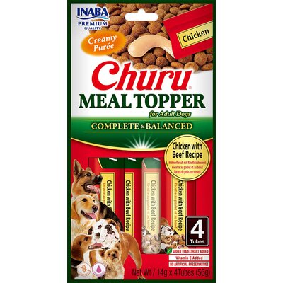 Przysmak dla psa INABA Churu Meal Topper Kurczak z wołowiną (4 x 14 g)