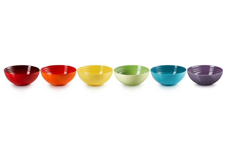 Le Creuset - Rainbow collection zestaw 6 szt. misek do musli kamionka