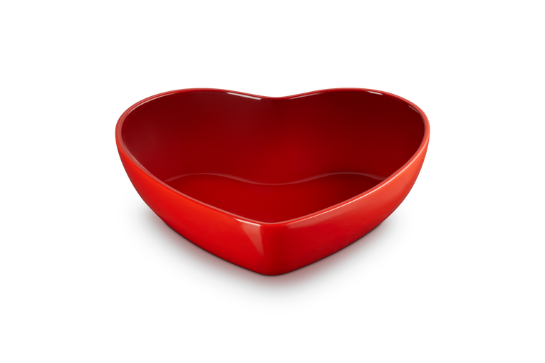 Le Creuset - Miska do serwowania serce kamionka wiśniowa