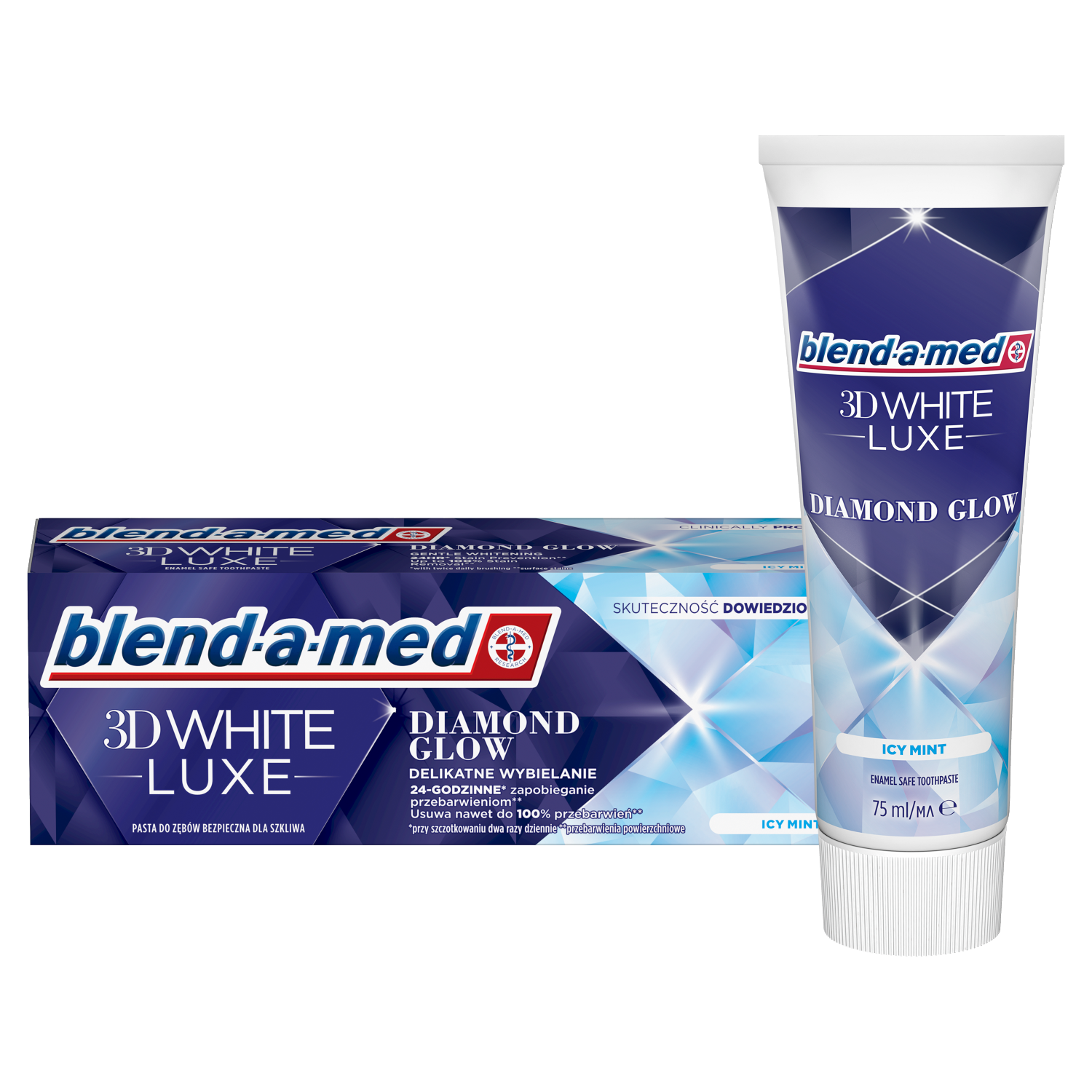 Blend-A-Med 3D White Luxe Pearl Glow pasta do mycia zębów, 75 ml