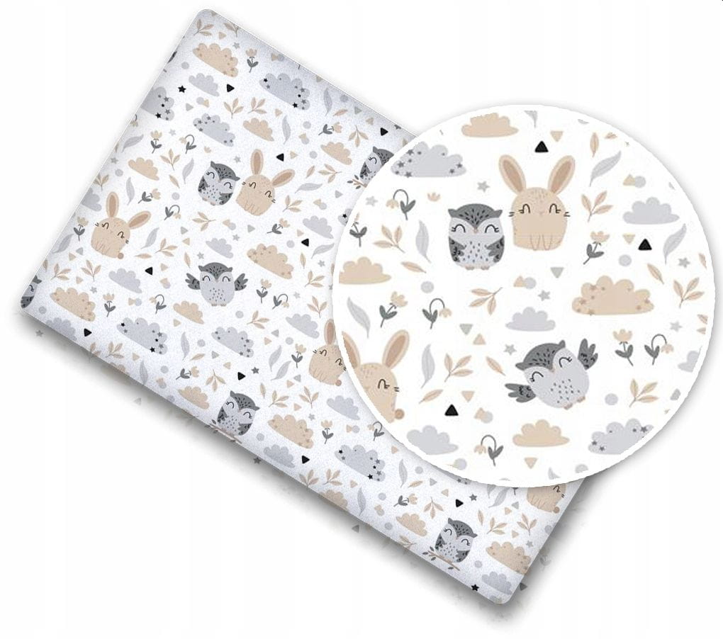 Prześcieradło 120x60 do łóżeczka bawełna materiałowe Babymam