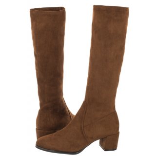 Kozaki Sergio Leone Brązowe KZ 205 Mikrofibra