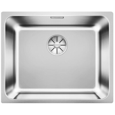 Zlewozmywak jednokomorowy BLANCO Solis 500-U 526122 Stal szczotkowana 44x54