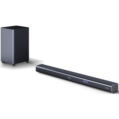 Soundbar SHARP HT-SBW460 Czarny 3.1-kanałowy, Bezprzewodowy Subwoofer, 4K, Dolby Atmos, HDMI eARC, Bluetooth