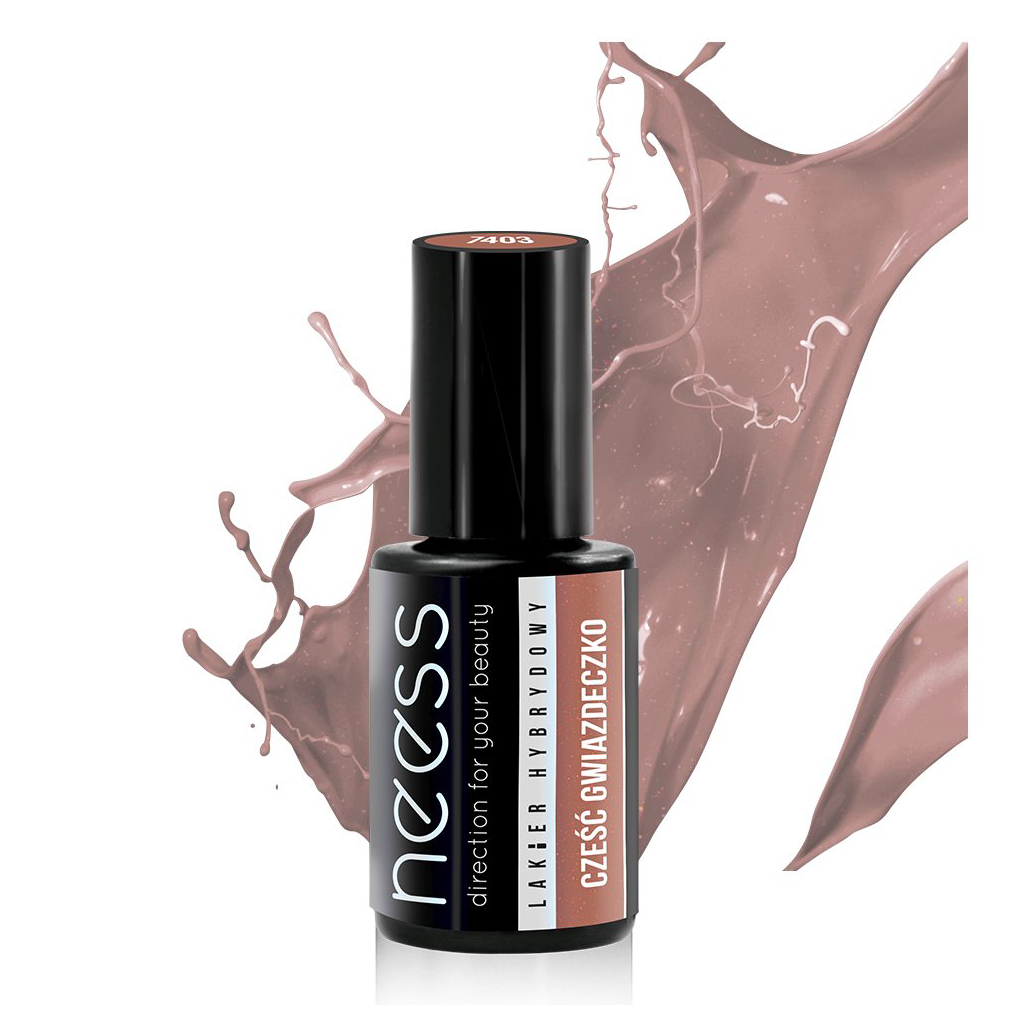 Neess kauczukowy lakier hybrydowy do paznokci cześć gwiazdeczko, 4 ml