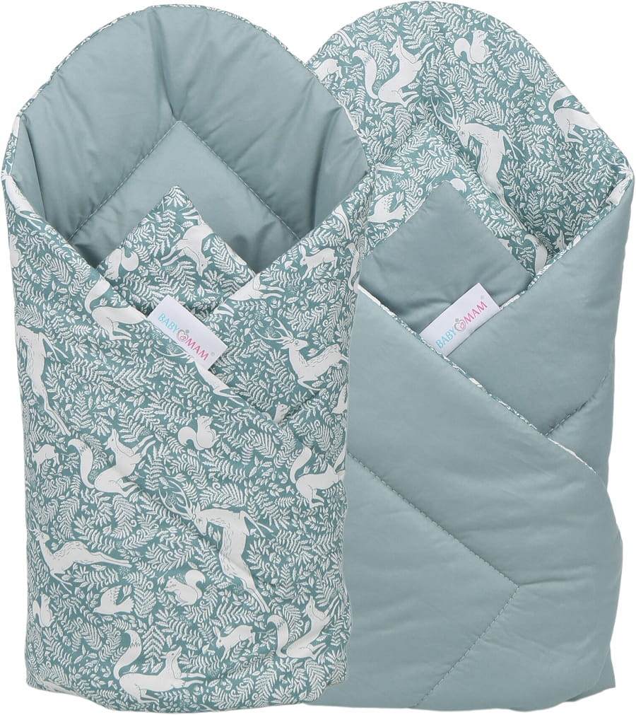 Babymam becik rożek niemowlęcy bawełna dwustronny