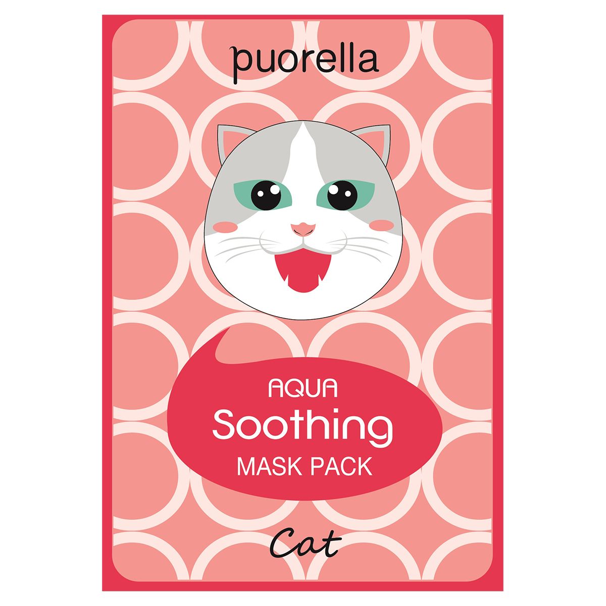 Puorella Aqua Soothing Cat łagodząca maska do twarzy, 23 g