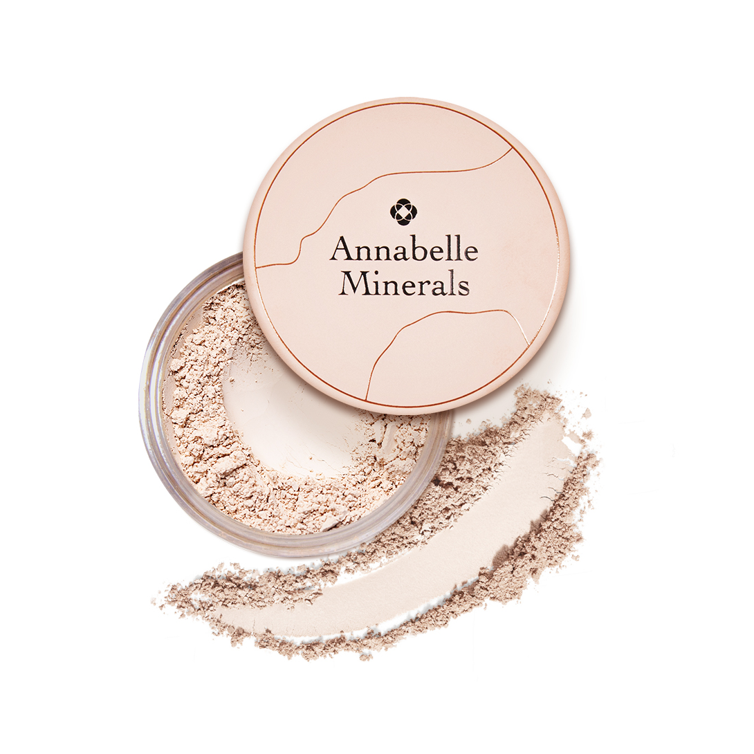 Annabelle Minerals rozświetlający podkład mineralny z SPF20 do twarzy golden fair, 4 g 