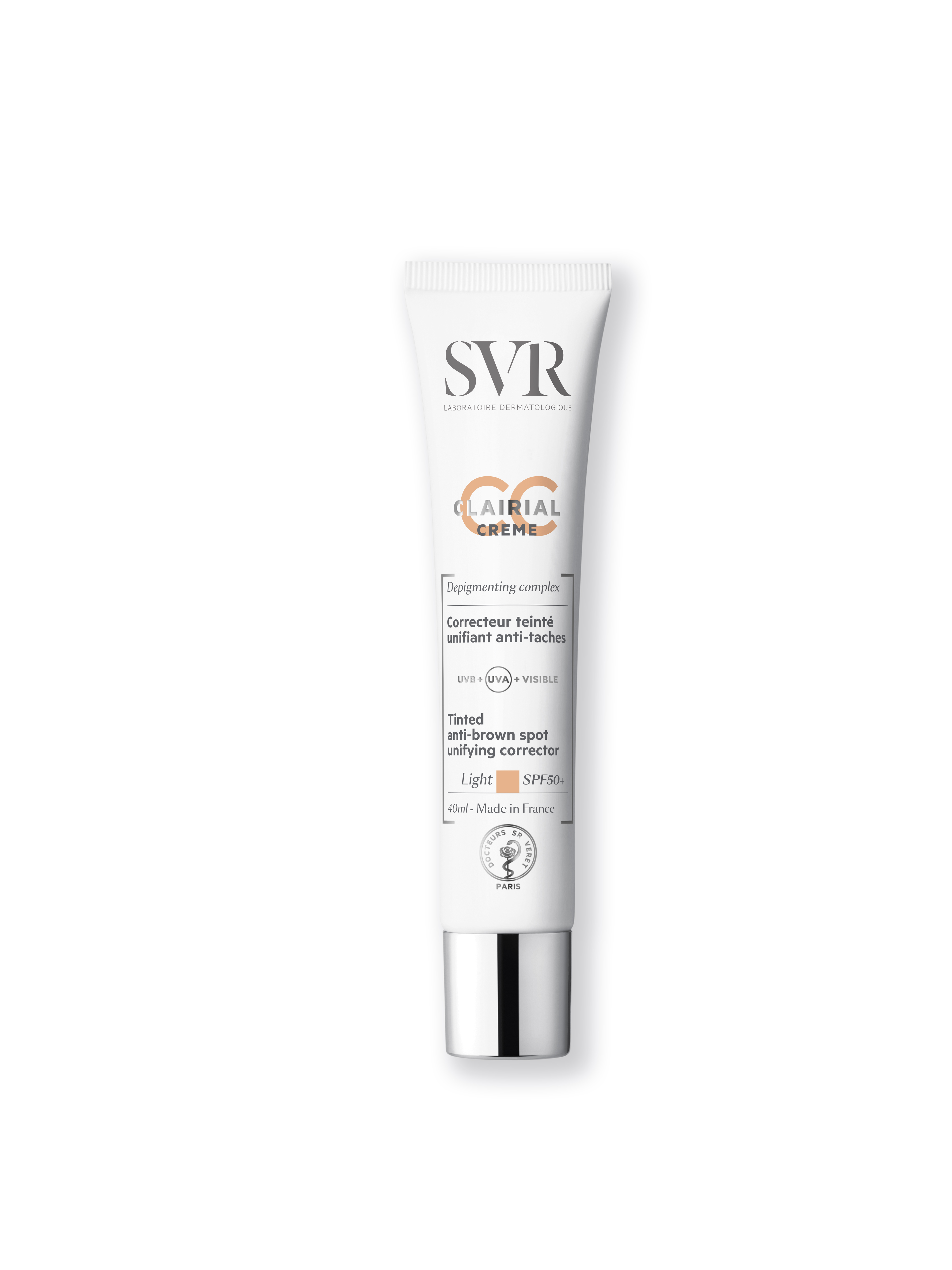 SVR Clairial wielofunkcyjny krem do twarzy na przebarwienia z SPF50+ light, 40 ml