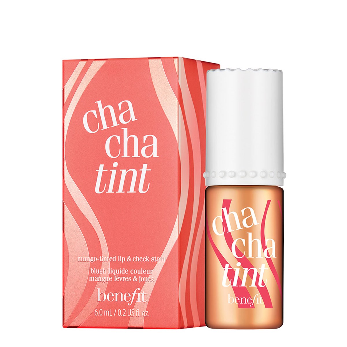 Benefit Chachatint Cheek & Lip Stain róż w płynie do ust i policzków Mango, 6 ml
