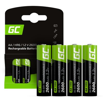 Akumulatorki AA 2600 mAh GREENCELL (4 szt.)