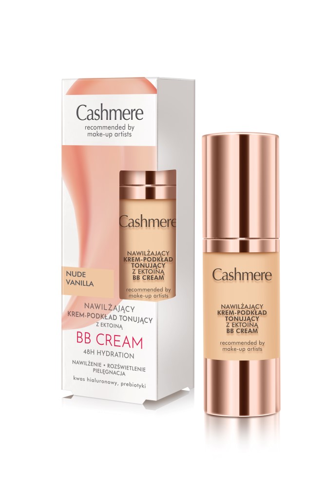 Cashmere BB Cream nawilżający krem-podkład tonujący nude vanilla, 30 ml