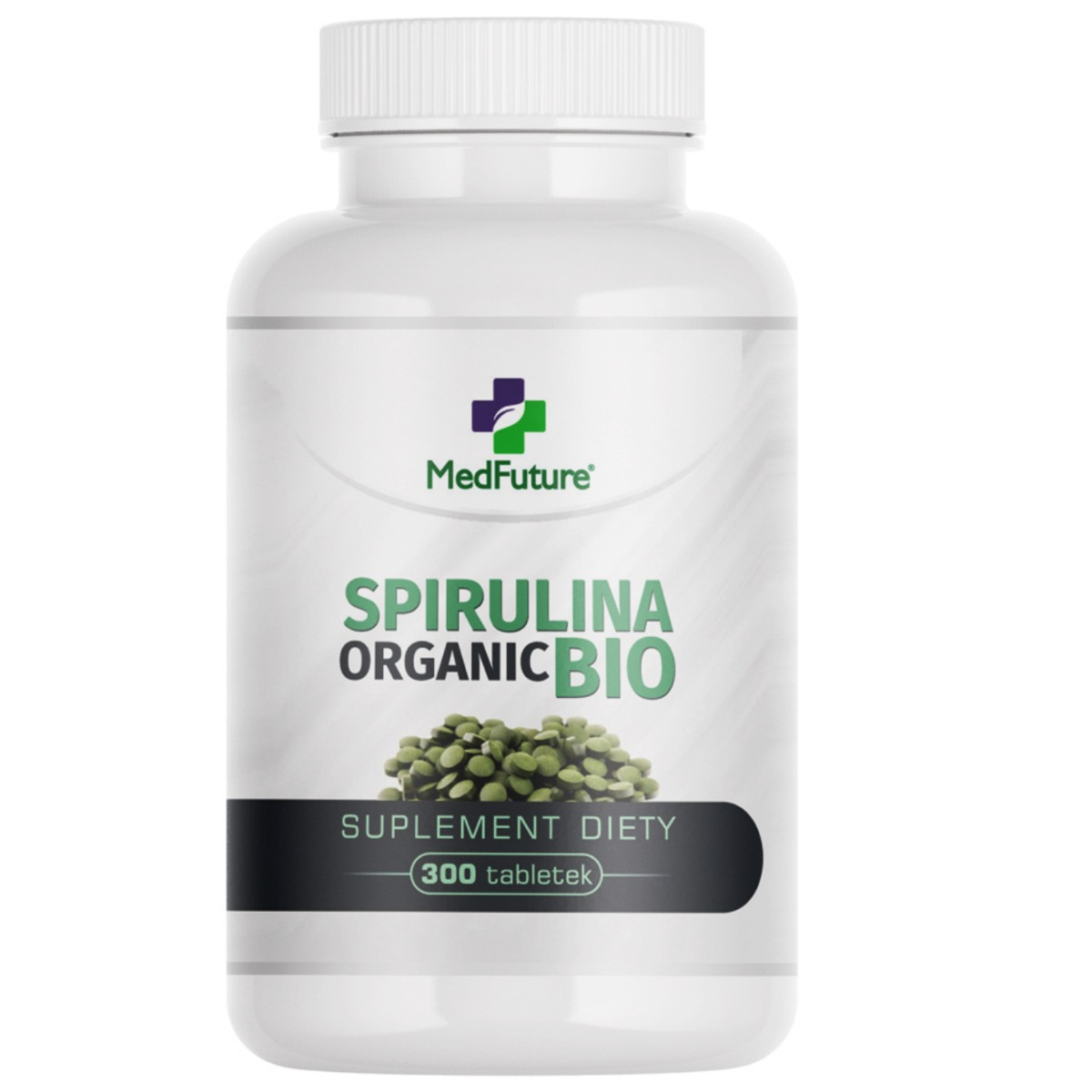MedFuture Spirulina Organic Bio suplement diety, 300 tabl./1 opak.