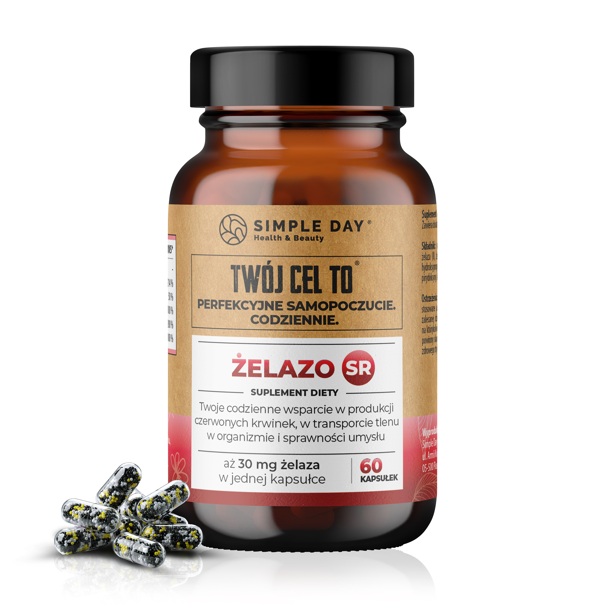 Twój Cel To Żelazo SR suplement diety, 60 kaps./1 opak.
