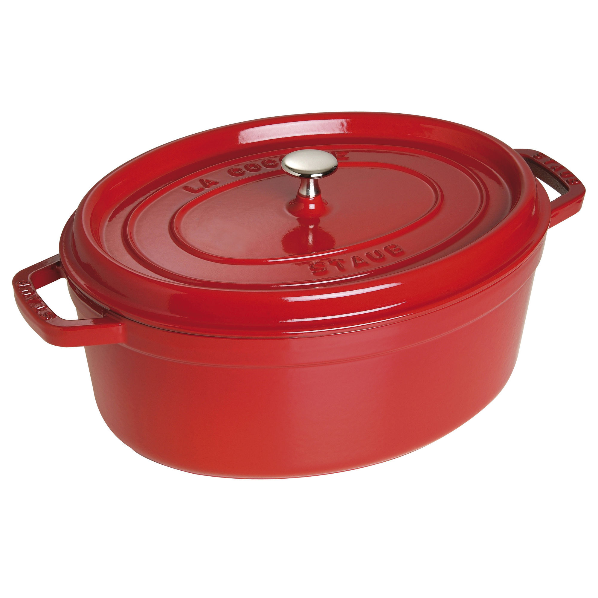 Staub - Garnek żeliwny owalny La Cocotte 6,7 L Czerwony