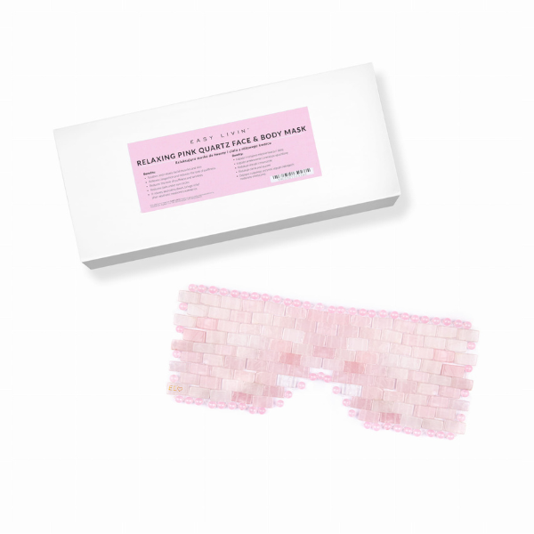 Easy Livin' chłodząca maska na twarz i ciało z różowego kwarcu, 1 szt.