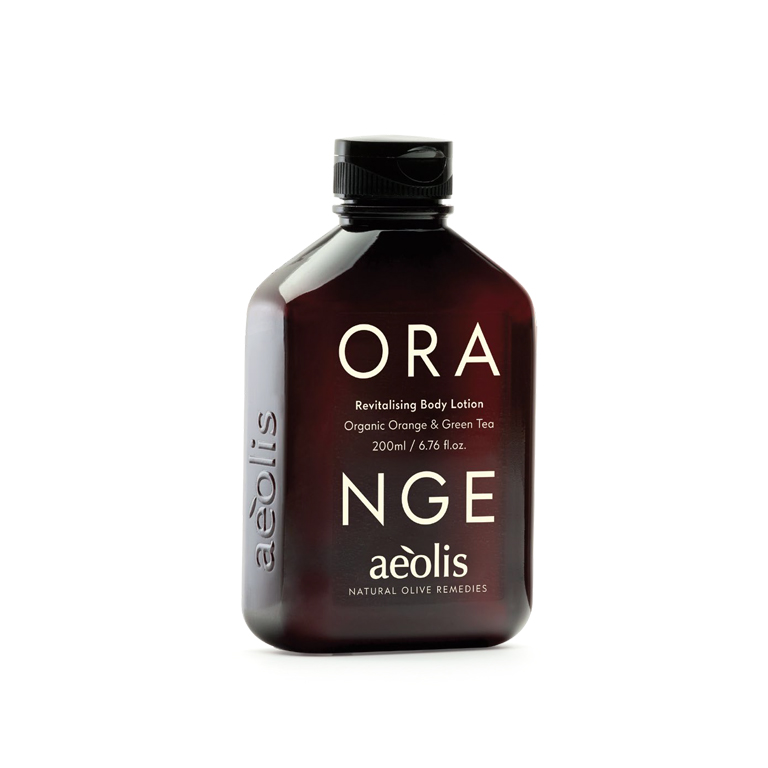 Aeolis Orange & Green Tea balsam do ciała z organiczną oliwą z oliwek, pomarańczą i zieloną herbatą, 200 ml