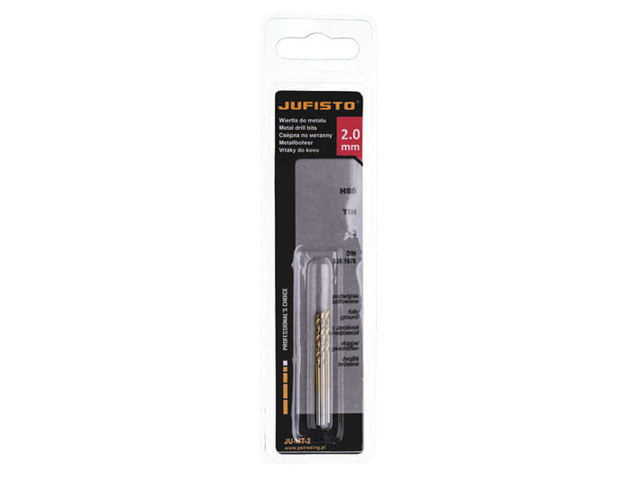 Wiertło do metalu HSS-G TIN 2,0 x 49 mm (3 szt.) JUFISTO
