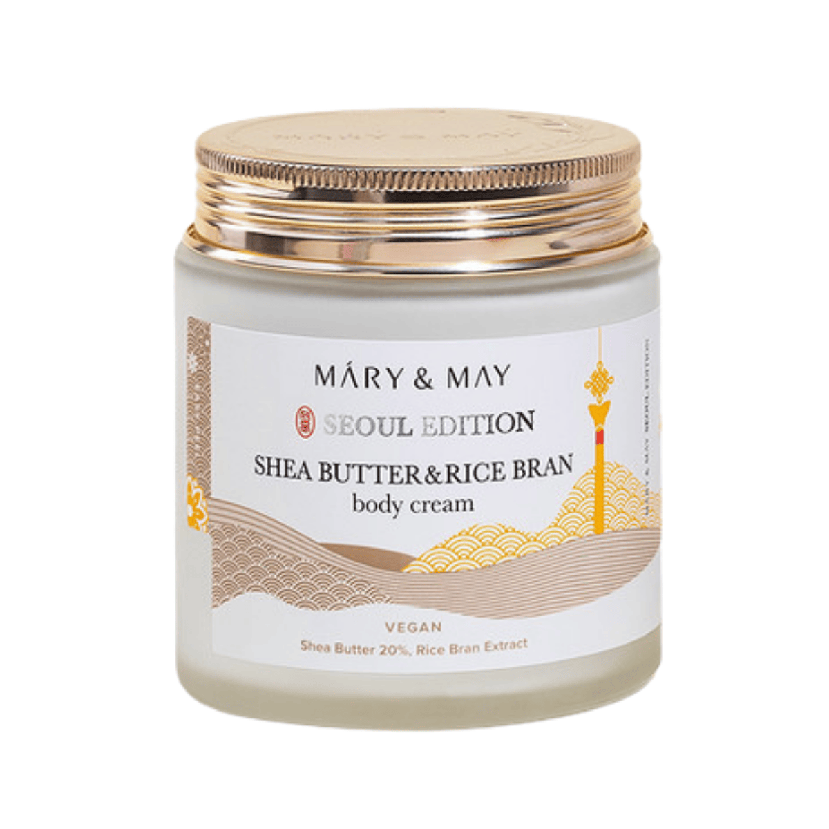 Mary & May nawilżający balsam do ciała z masłem shea i otrębami ryżowymi, 200 ml