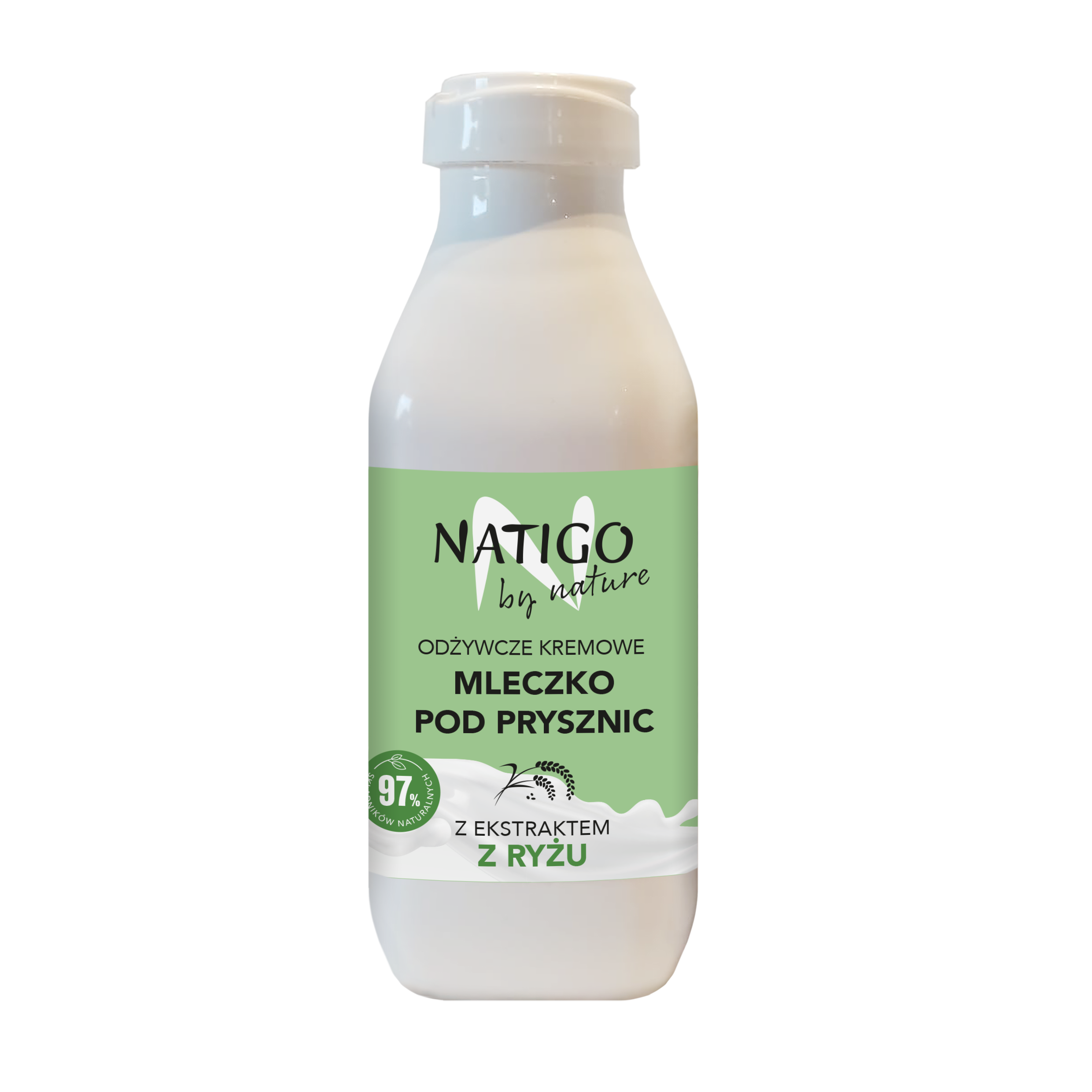 Natigo By Nature odżywcze kremowe mleczko pod prysznic z ekstraktem z ryżu, 400 ml